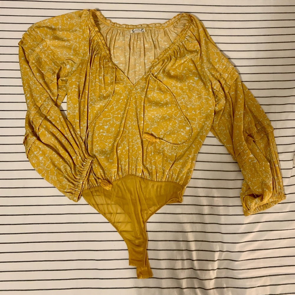Free People long sleeve thing bodysuit